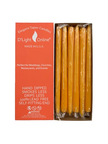 Autumn Yellow Taper Candles