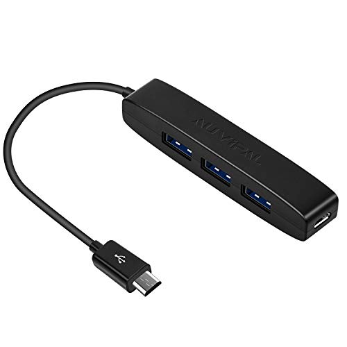 AuviPal 3-Port Micro USB OTG Hub Adapter
