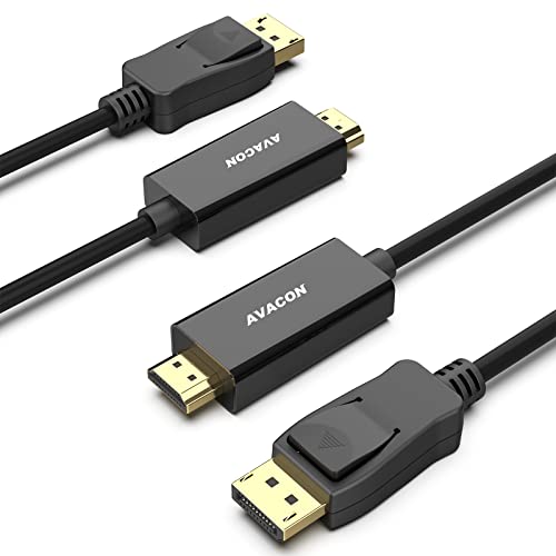 AVACON DisplayPort to HDMI Cable 2 Pack