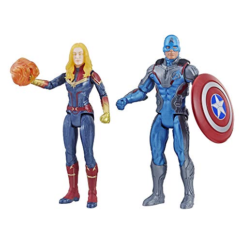 Avengers Endgame Captain America & Captain Marvel Figures