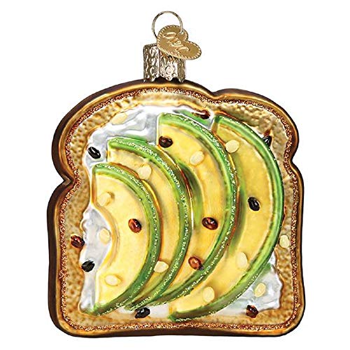 Avocado Toast Christmas Ornaments
