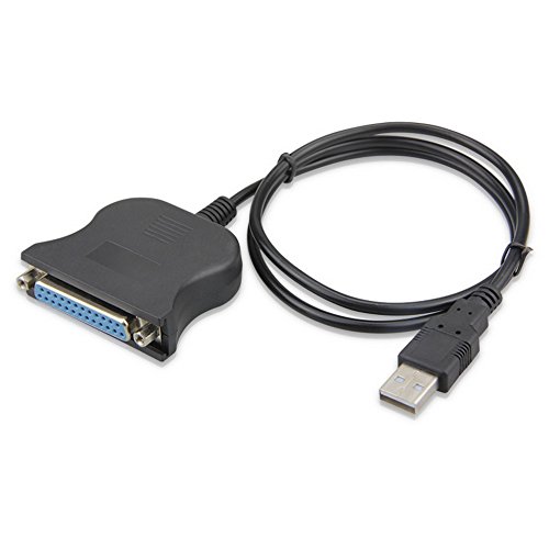 axGear DB25 USB to Female Parallel IEEE 1284 Printer Adapter Cable Cord