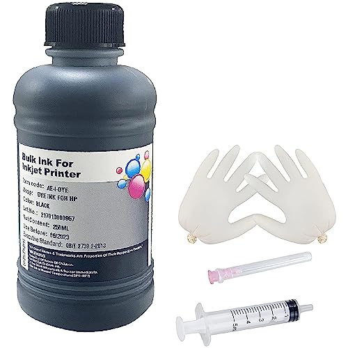 AYMSous Black Ink Refill Kit for HP Inkjet Printers