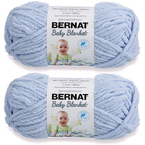 Baby Blue Bernat Baby Blanket Yarn