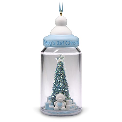 Baby Boy's First Christmas Baby Bottle Ornament