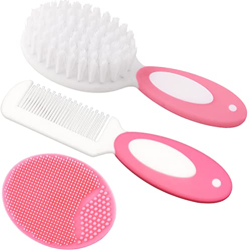 Baby Hair Brush & Comb Set for Newborns