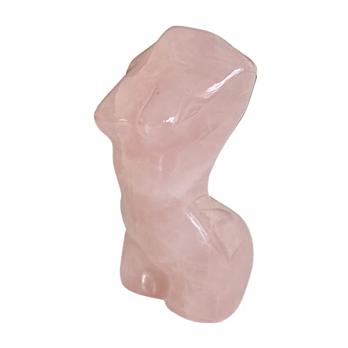 Bacatgem Rose Quartz Healing Crystal Figurine