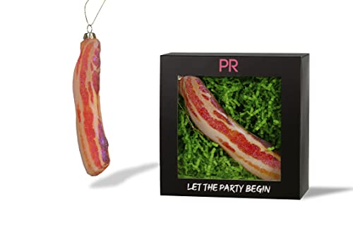 Bacon Glass Ornament | Party Rock | Food Collection