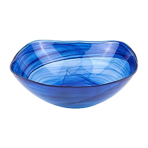 Badash Cobalt Blue Glass Bowl - 10” Diameter