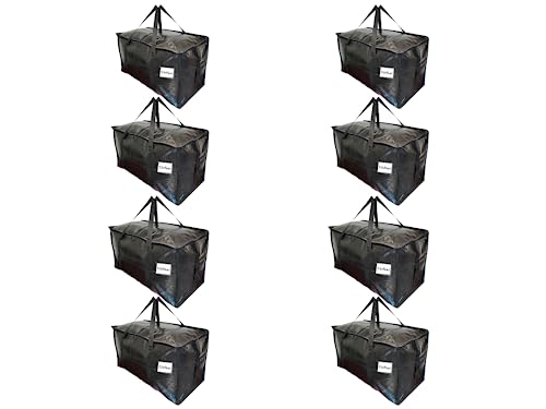BAG-THAT! 8 Moving Bags Heavy Duty Extra Large Stronger Handles Wrap Storage Packing Bags Totes Moving Supplies