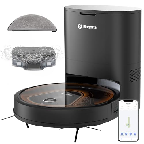 Bagotte Self-Emptying Robot Vacuum