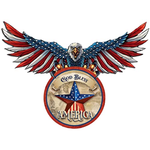 Bald Eagle Wall Art Metal American Flag Eagle