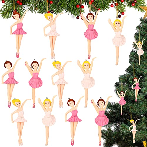 Ballerina Christmas Tree Ornament Decorations (12 Pcs)