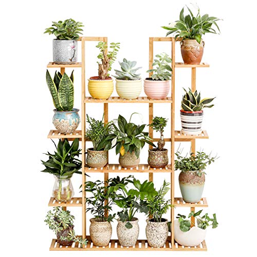 Bamboo 9 Tier Plant Stand Rack