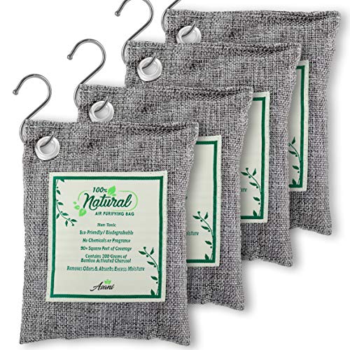 Bamboo Activated Charcoal Air Purifier Bags (Pack of 4)