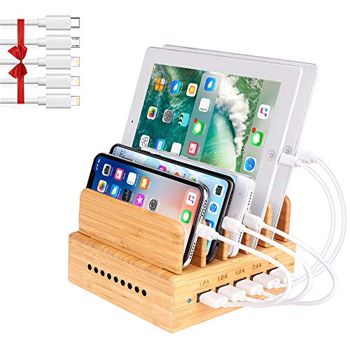 Bamboo Charging Station for Multiple Devices