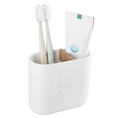 Bamboo Electric Toothbrush Holder Bathroom Storage Organizer
