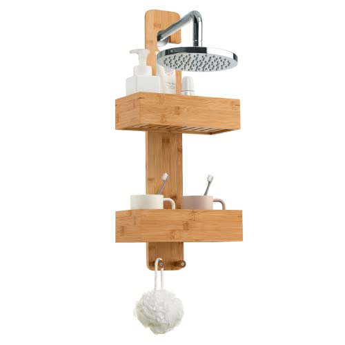 Bamboo Hanging Shower Caddy