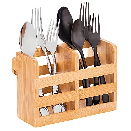 Bamboo Utensil Holder for Dish Rack - Practical and Stylish