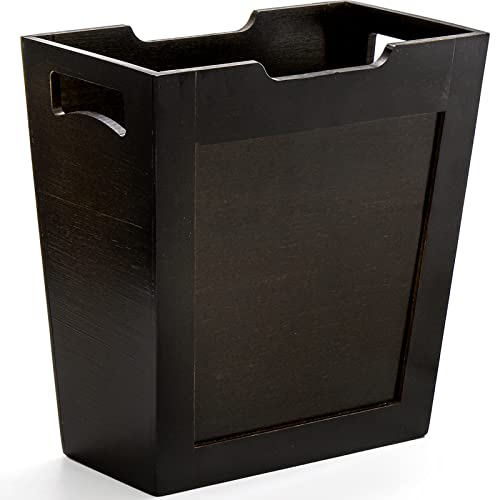 Bamboo Waste Basket with Handles
