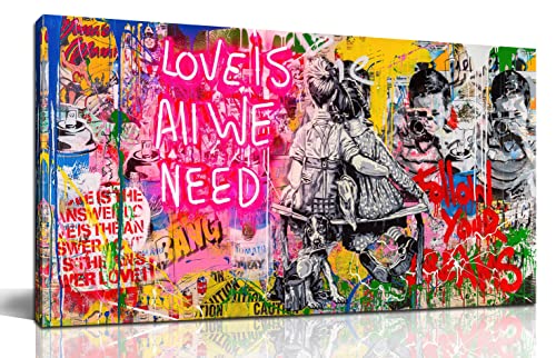 Banksy Wall-Art - Graffiti Canvas Wall Art