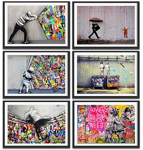 Banksy Wall Art Graffiti Decor Prints