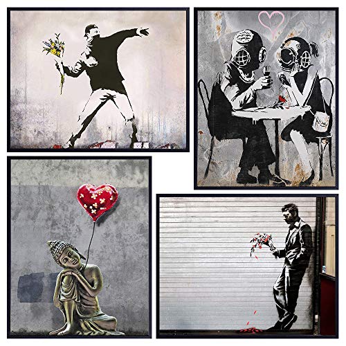 Banksy Wall Art Set