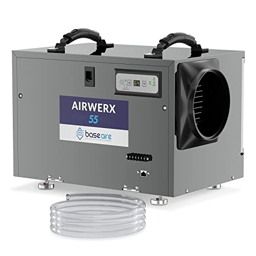 BaseAire AirWerx55 Dehumidifier - Efficient and Versatile Moisture Control