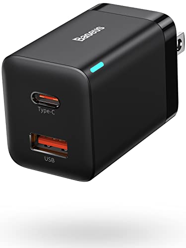 Baseus 30W Dual Port USB C Charger - Compact and Fast Charging