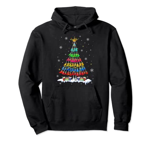Bass Guitar Ornaments Xmas Pullover Hoodie