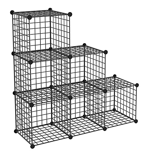 BASTUO Storage Cabinet - 6 Cubes DIY Metal Organizer