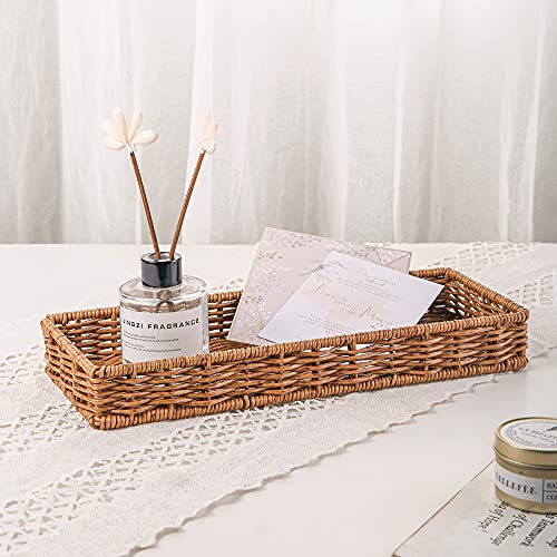 Bathroom Tray - Imitated Rattan Toilet Tank Basket