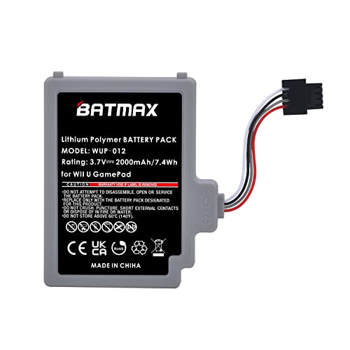 Batmax 2000mAh Replacement Battery for Nintendo Wii U Gamepad