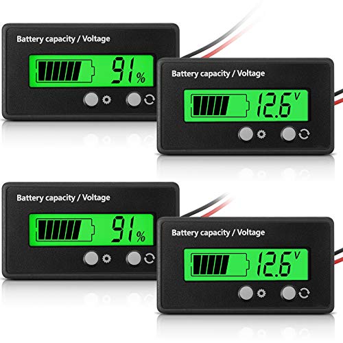 Battery Capacity Voltage Indicator Battery Gauge Monitors Lithium ion Battery Indicator