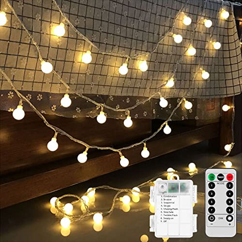 Battery Operated String Lights Outdoor - 39Ft 80 LED Battery