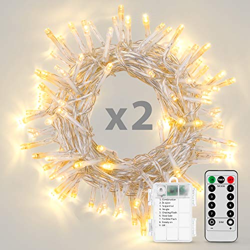 Battery Operated String Lights with Remote Timer