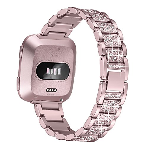bayite Bling Bands for Fitbit Versa - Rose Gold