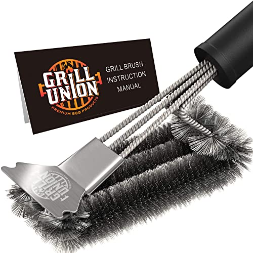 BBQ Grill Brush&Scraper - Stainless Steel Grill Grate Cleaner