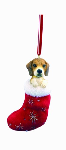 Beagle Christmas Stocking Ornament