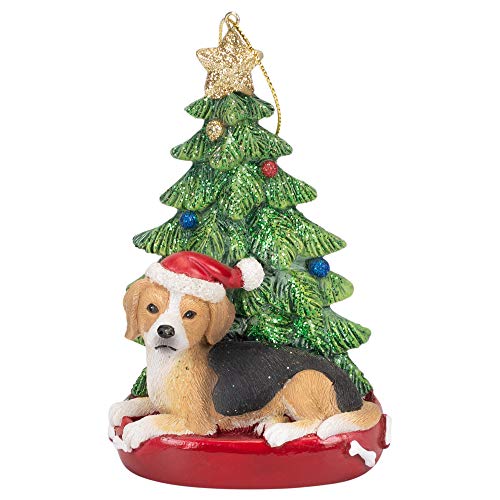 Beagle Santa Dog Ornament
