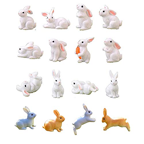 Beauy Girl Miniature Rabbit Figurines