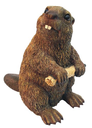 Beaver M Light Brown - Outdoor Beaver Figurine for gardens, patios and lawns