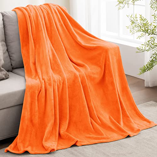 BEDELITE Orange Throw Blanket