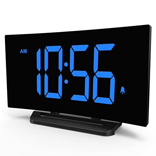 Bedroom Digital Clock with Large Display and Adjustable Alarm