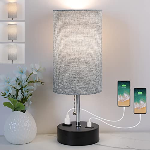 Bedside Nightstand Lamp with USB Port