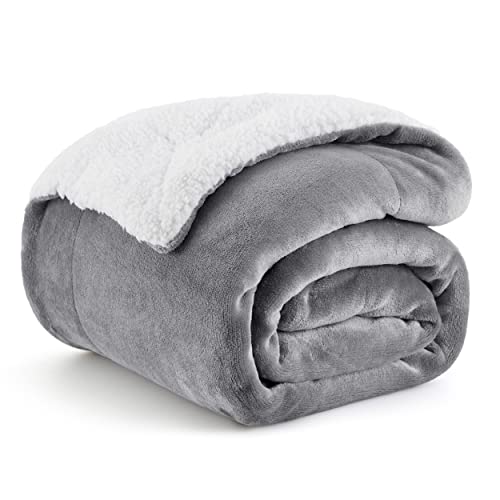 Sherpa Fleece Throw Blanket Twin Size
