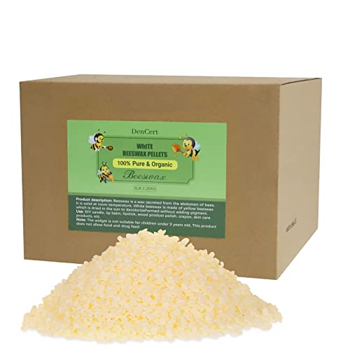 Beeswax Pellets 5LB - Natural Beeswax for DIY Projects