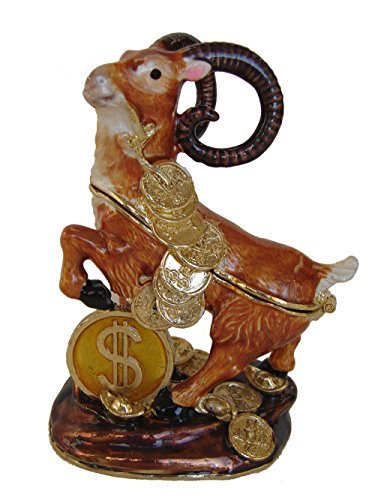 Bejeweled Goat Statue