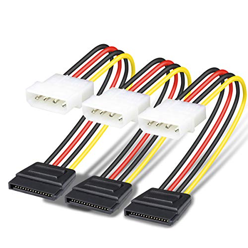BENFEI SATA to Molex Power Cable - 3 Pack