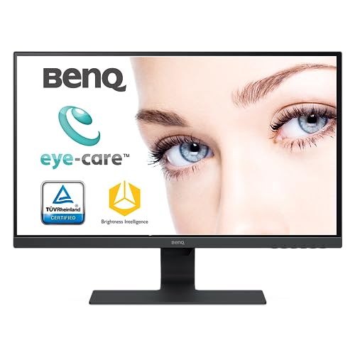 BenQ GW2780 Computer Monitor 27" FHD 1920x1080p | IPS | Eye-Care Tech | Low Blue Light | Anti-Glare | Adaptive Brightness | Tilt Screen | Built-In Speakers | DisplayPort | HDMI | VGA